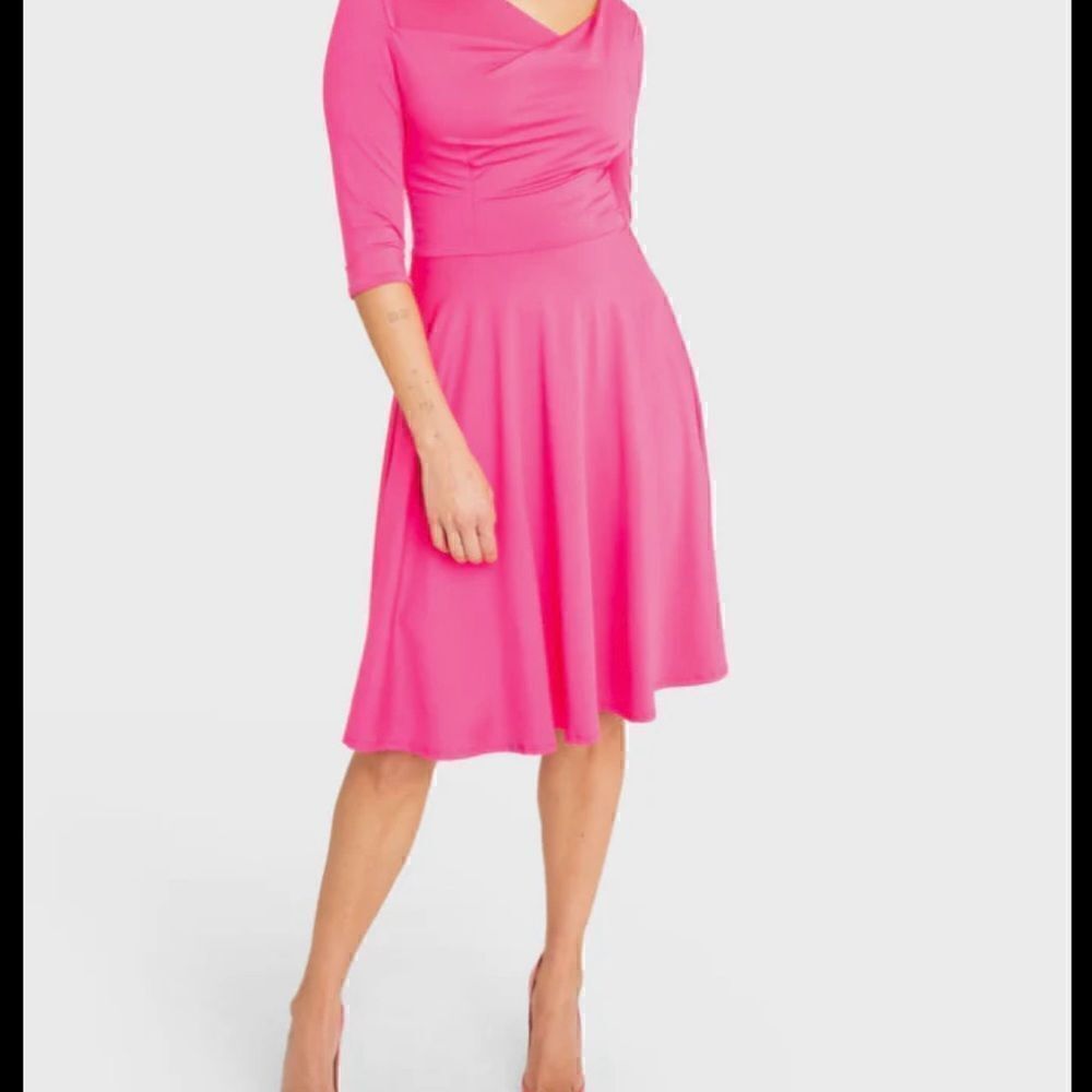 Black halo Jackie o swing dress NWT